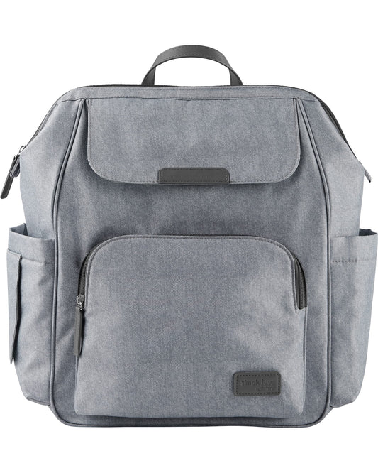 Simple Joys by Carter's Kid's Everyday Diaper Backpack Accessory, Grey, One Size