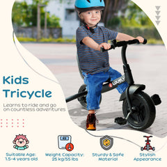 Kids Tricycle for Children Ages 18+ Months, Indoor Outdoor Toddler Trike for Boy and Girl Birthday