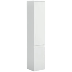 Tall Bathroom Cabinet, Freestanding Storage Organizer with Adjustable Shelves and Cupboards, 11.8" x 11" x 6", White