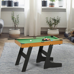 38" Mini Pool Table Set Tabletop Billiards Game with Easy Folding for Storage, with Balls, Cues, Chalk, Brush