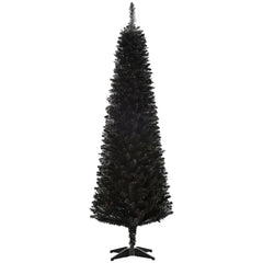 6 FT Christmas Tree Classic Tree Holiday Indoor Decoration, with Stable Plastic Base, White