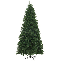 6ft Artificial Christmas Trees with Auto Open and Steel Base, Green