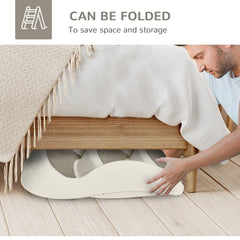 Portable Pet Stairs Foldable Steps for Small Dogs and Cats 3-Step with Non-slip Treads for Beds Sofas, Cream