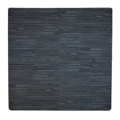 Tadpoles Wood Grain Playmat Set 4 Piece, Black