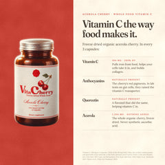 Acerola Cherry (Whole Food Vitamin C) Bundle of 3