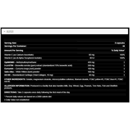 Allmax ALLFLEX RAPID JOINT RECOVERY, 60 Capsules