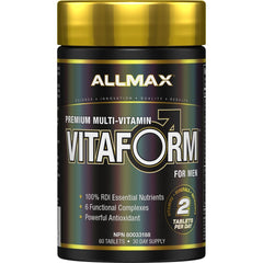 Allmax VITAFORM FOR MEN (Men's Multi-Vitamin), 30 Day Supply