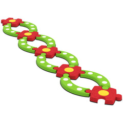 Kids Balance Beam Stepping Stones with Non-slip Surface for Kids 3-8, Build Coordination and Gross Motor Skills, Green