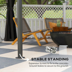 10' x 10' Outdoor Hardtop Gazebo Canopy w/ Double PC Roof, Steel Frame, Nettings, Curtains for Garden Lawn Deck, Black
