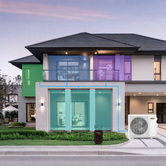 Blast Pro 28,000 BTU 3 Zone Mini Split Heat Pump, 20 SEER2, Wifi, 9K + 9K + 18K