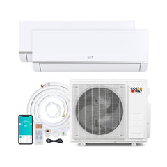 Blast Pro 28,000 BTU 2 Zone Mini Split Heat Pump, 20 SEER2, 9K + 18K