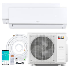 Blast Pro 38,000 BTU 2 Zone Mini Split Heat Pump, 20 SEER2, 12K + 12K