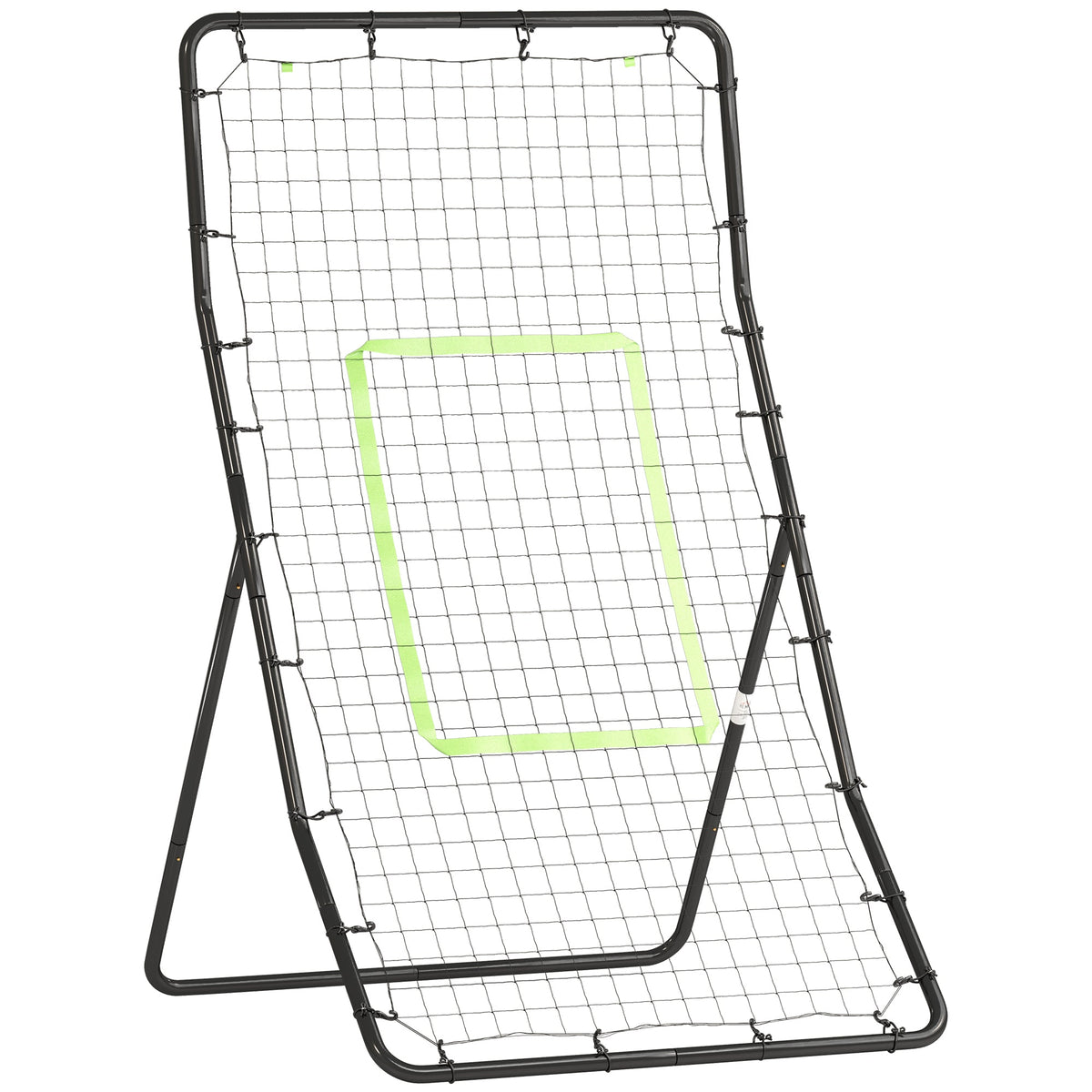 4 x 5.7ft Volleyball Rebounder Net with Strike Zone, Baseball Lacrosse Training Net for Pitching and Fielding