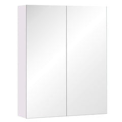 Wall Mount Medicine Cabinet with Mirror, Bathroom Mirror Cabinet Storage Organizer with Adjustable Shelf, Double Door Cupboard, Soft Closing, 23.5" x 29.5", Light Lilac