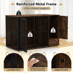 Dog Crate Furniture & Cooling Gel Dog Bed for Small and Medium Dogs