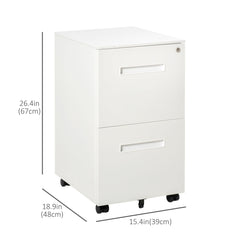 File Cabinet, Vertical Filing Cabinet with Adjustable Partition for A4 Letter Size, Lockable for Office, Black