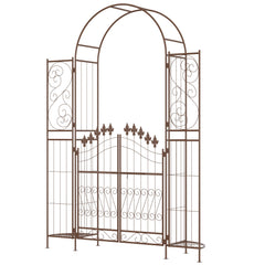 7ft Garden Arch Trellis, Metal Arch, Outdoor Garden Arbor for Climbing Plants, Wedding Decoration