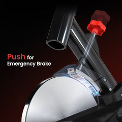 Upright Exercise Bike, Magnetic Resistance Stationary Bike with LCD Display, Indoor Cycling Bike for Home w/ Adjustable Resistance, Comfortable Seat Cushion
