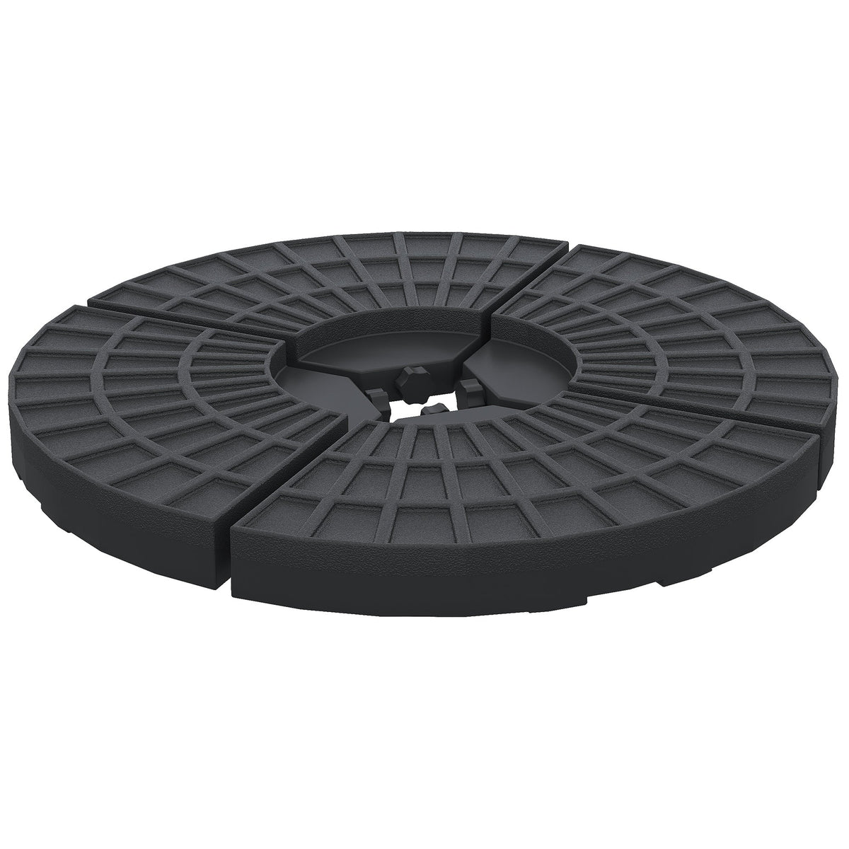 Set of 4 Umbrella Base Weights Outdoor Parasol Holder for Cross Base Portable
