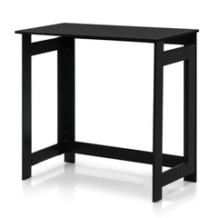 Folding Console Table with Foldable Legs-Black