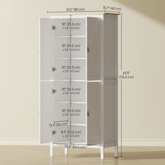 69.5" Tall Kitchen Pantry Storage Cabinet with Motion Sensor LED Light, Modern Kitchen Pantry Cabinet, Green