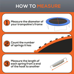 Trampoline Mat Replacement with Spring Pull Tool and 72 V-Hooks, Fits 12ft Trampoline, Using 5.5" Springs, Green