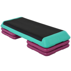 3.9"/5.9"/7.9" Aerobic Stepper Exercise with Non-Slip Top for Home, Office, Indoor, Outdoor, Multicolour
