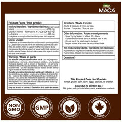 Inka Wild Peru MACA BLACK 4X w L-ARGININE, 90 VCaps