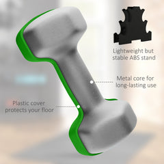 2 x 2 lbs., 2 x 3 lbs., 2 x 5 lbs. Dumbbells Set with Dumbbell Rack, Hand Weights for Home Gym Training