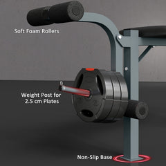 Incline Decline Weight Bench with Leg Extension and Barbell Rack, Adjustable Bench Press Weight Lifting Bench
