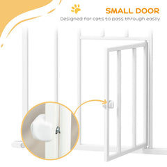 41" Easy Open Indoor Dog Gates for Doorways, House, Stair - Black