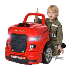 Smart Truck Engine Toy Set for Kids - Mini Car Service Station, Kids Tool Set Included, Suitable for 3-5 Years Old