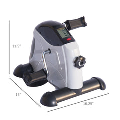 Portable Mini Exercise Bike Desk Pedal Indoor Cycle Fitness Hand Foot Exercise Machine w/ LCD Display