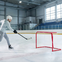 3' x 2' Mini Hockey Goal, Easy Setup Hockey Net with Metal Frame, Lightweight & Portable