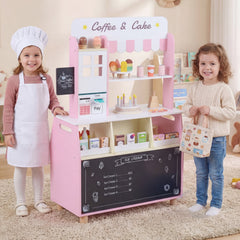 Kids Ice Cream Shop with 27 Accessories and Ice Cream Machine for Ages 3+-Pink