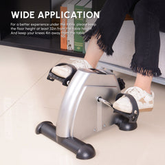 Portable Mini Pedal Exercise Bike Indoor Cycle Fitness Arm Leg w/ LCD Display, Black