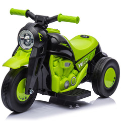 Electric Motorcycle for Kids, 6V Ride on Bubble Car with LED Headlight, Music, Pedal, for 2-5 Years Black