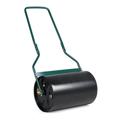 Lawn Roller 12 Gallon Water/Sand Filled Garden Drum Roller with U-shape Handle