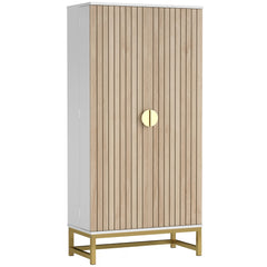47" Kitchen Pantry Cabinet, Freestanding Kitchen Storage Cabinet with 12 Door Shelves and Adjustable Shelves, White