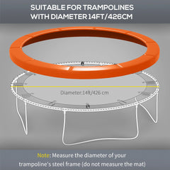 14ft Trampoline Replacement Pad Trampolining Replacement Jump Bounce Exercise GYM Pad Only Light Blue