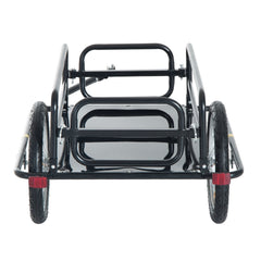 Folding Bicycle Cargo Trailer Wagon Utility Bike Cart Carrier Garden Patio Tool New