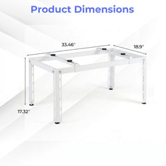Mini Split Ground Stand Adjustable for 9000-36000 BTU Ductless Air Conditioners Heat Pump-White