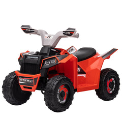 6V Quad Kids Electric Car with Wear-resistant Wheels, for Boys and Girls Aged 18-36 Months, Pink