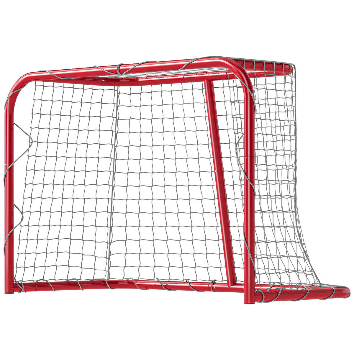 3' x 2' Mini Hockey Goal, Easy Setup Hockey Net with Metal Frame, Lightweight & Portable