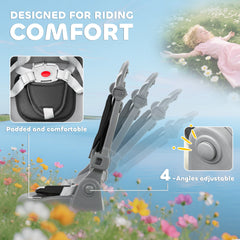 6 in 1 Toddler Tricycle for 1-5 Years Old with Push Handle, Removable Canopy, Rotatable Seat, Black