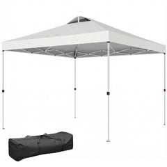 Pop Up Canopy Waterproof Canopy Tent with Carrying Bag for Parties Garden BBQs 9.8' x 9.8', Blue