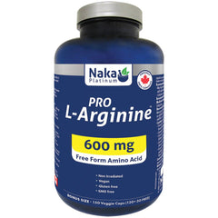 Naka Platinum PRO L-ARGININE (600mg), 150 VCaps
