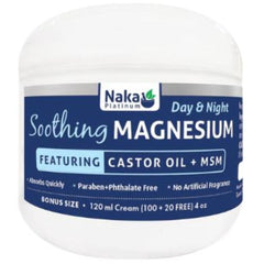 Naka Platinum DAY & NIGHT SOOTHING MAGNESIUM CREAM, 120ml