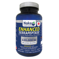 Naka Platinum ENHANCED SERRAPEPTASE, 75 VCaps