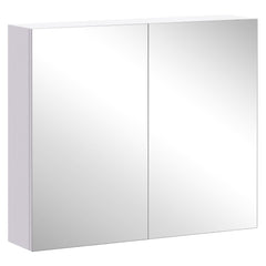 Wall Mount Medicine Cabinet with Mirror, Bathroom Mirror Cabinet Storage Organizer with Adjustable Shelf, Double Door Cupboard, Soft Closing, 23.5" x 29.5", Light Lilac